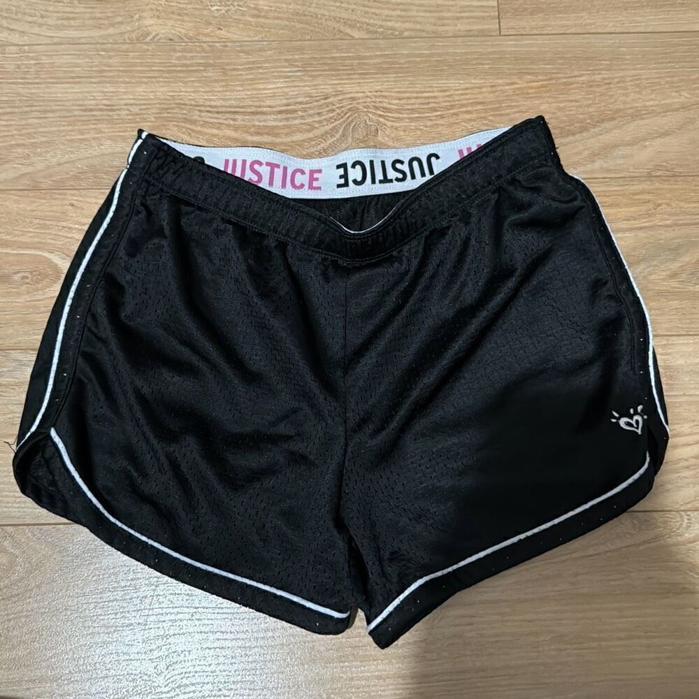 Justice black athletic shorts size 12‎